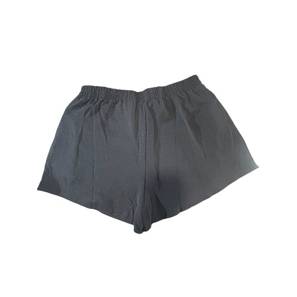 Shein Curve Black Elastic Waist Womens Shorts OXL 100% Polyester - Picture 2 of 8